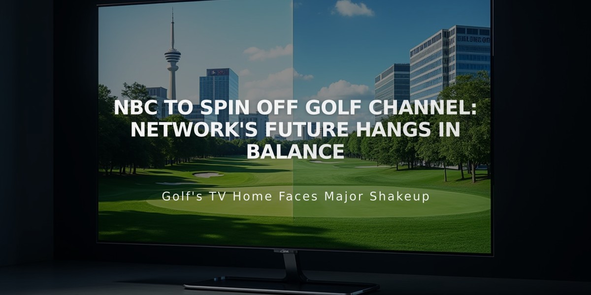 NBC to Spin Off Golf Channel: Network's Future Hangs in Balance